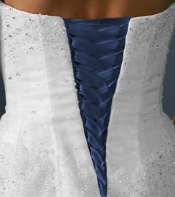 Satin Corset Kit Wedding Gown Replace Zipper - All Colors And Lengths Lace Up