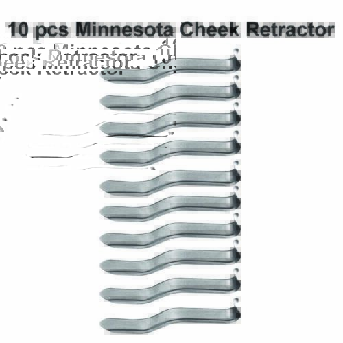10 Minnesota Cheek Retractors Surgical Dental Instrument
