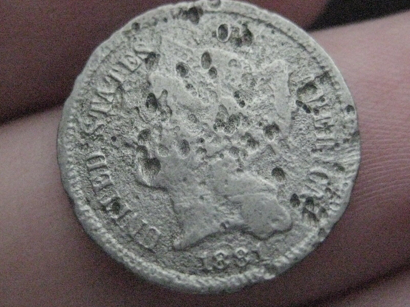 1881 Three 3 Cent Nickel- Full Date