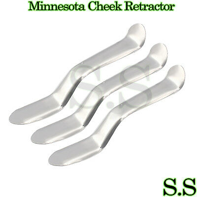3 Pcs Minnesota Cheek Retractor Dental Surgical Instruments